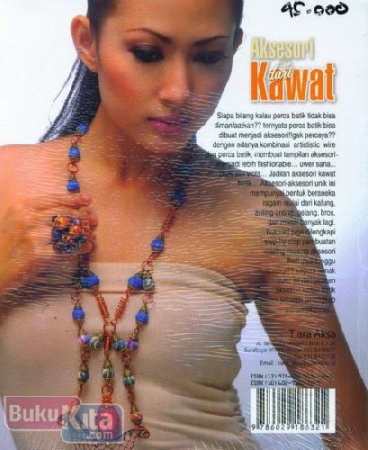 Cover Belakang Buku Aksesori dari Kawat : Padu Padan Kreasi Aksesori Kawat dengan Perca Batik
