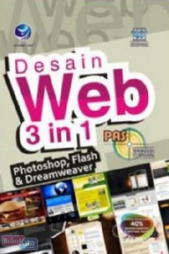 Cover Buku PAS : Desain Web 3 in 1 (Photoshop, Flash & Dreamweaver)