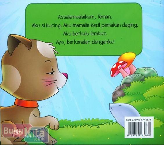 Cover Belakang Buku Seri Mengenal Hewan : Cerita Si Kucing