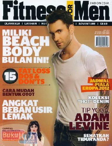 Cover Buku Majalah Fitness For Men - Juni 2012