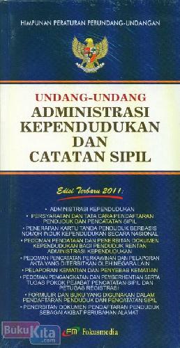 Cover Buku Administrasi Kependudukan dan Catatan Sipil (Edisi 2011)