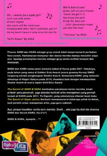 Cover Belakang Buku The Secret of SNSD & KARA