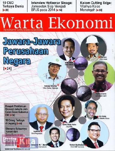 Cover Buku Majalah Warta Ekonomi #11| 31 Mei - 13 Juni 2012