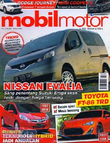 Cover Buku Majalah Mobil Motor No. 11 | 6 - 19 Juni 2012