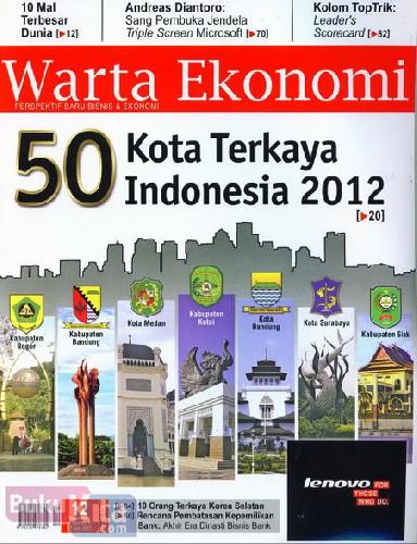 Cover Buku Majalah Warta Ekonomi #12| 14 - 27 Juni 2012