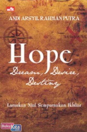 Cover Buku HOPE Desire, Dream, Destiny