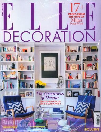 Cover Buku Majalah ELLE DECORATION #14 | Juni - Juli 2012
