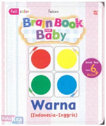 Cover Buku Brain Book For Baby Seri Warna