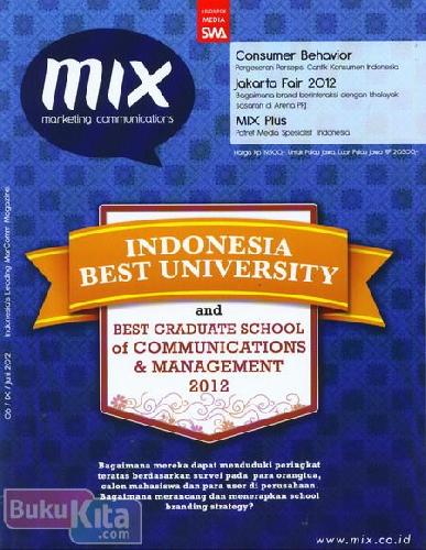 Cover Buku Majalah MIX Marketing Communications #06 - Juni 2012