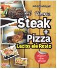Cover Buku 25 Menu Steak + Pizza Laziss ala Resto