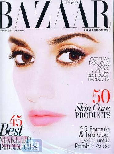 Cover Belakang Buku Majalah Harper's Bazaar #146 - Juli 2012