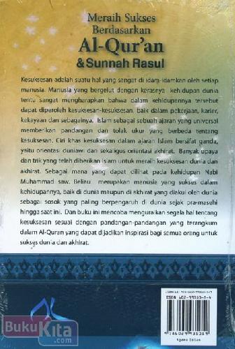 Cover Belakang Buku Meraih Sukses Berdasarkan Al-Quran & Sunnah Rasul