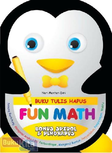 Cover Buku Buku Tulis Hapus Fun Math