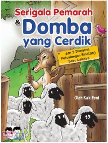 Cover Buku Serigala Pemarah & Domba yang Cerdik