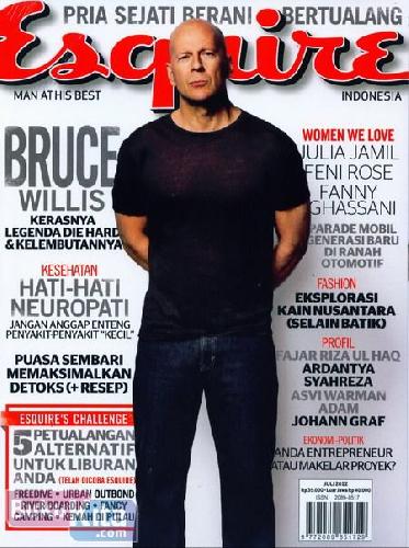Cover Buku Majalah Esquire #65 - Juli 2012