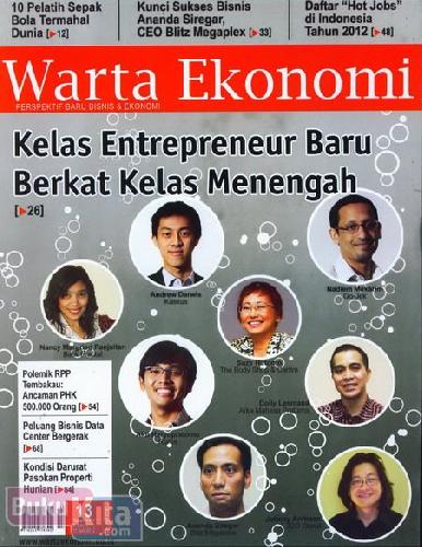 Cover Buku Majalah Warta Ekonomi #13| 28 Juni - 11 Juli 2012