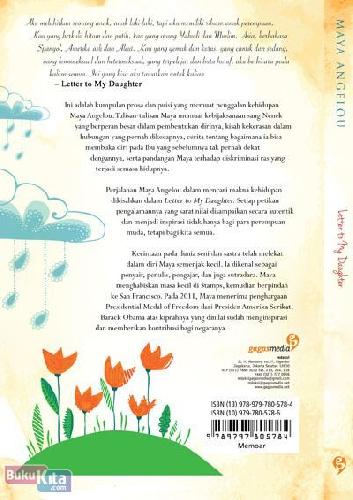 Cover Belakang Buku Letter to My Daughter