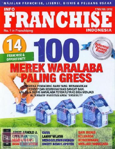 Cover Buku Majalah Info Franchise Indonesia Edisi 7 | Juli 2012