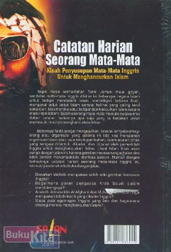 Cover Belakang Buku Catatan Harian Seorang Mata-Mata