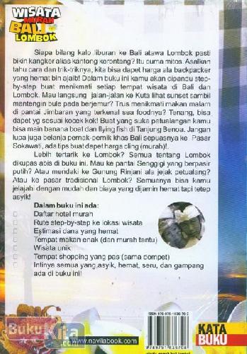 Cover Belakang Buku Wisata Murah Bali Lombok