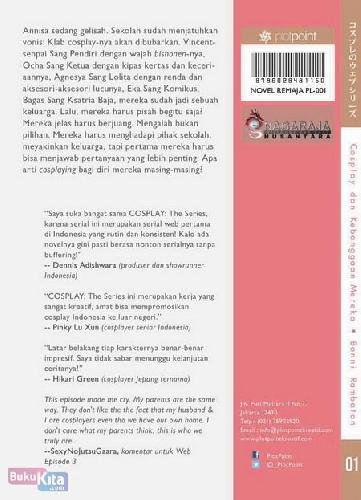 Cover Belakang Buku Cosplay The Series : Cosplay Dan Kebanggan Mereka