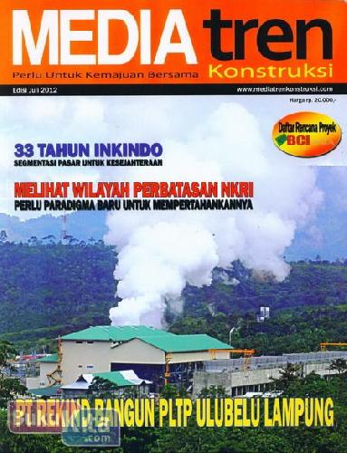 Cover Buku Majalah Media Tren Konstruksi - Juli 2012