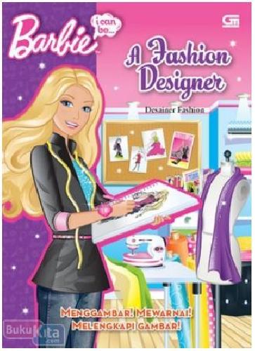 Cover Buku Barbie I Can Be : Desainer Fashion (Buku Aktivitas)