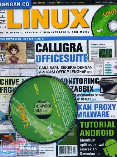 Cover Buku Majalah Info Linux dengan DVD 8 GB #07 - 2012