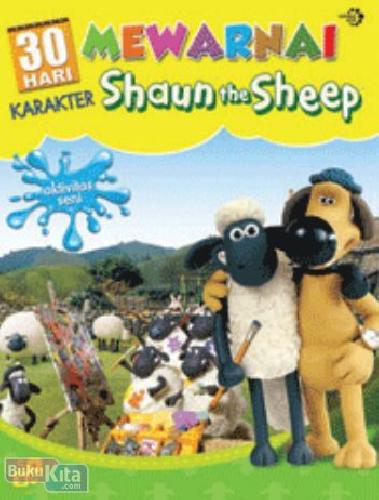 Cover Buku 30 Hari Mewarnai Karakter Shaun The Sheep - 