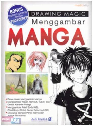 Cover Buku Drawing Magic Menggambar Manga