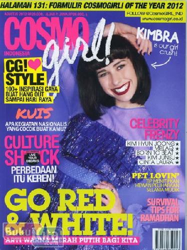 Cover Buku Majalah CosmoGIRL! #131 - Agustus 2012