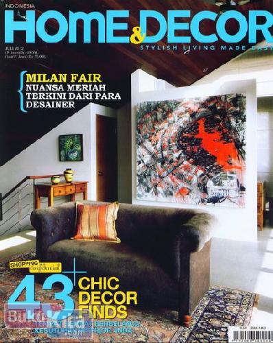 Cover Buku Majalah Home & Decor - Juli 2012