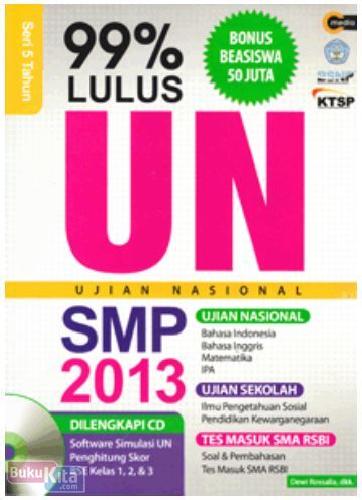 Cover Buku 99% Lulus UN SMP 2013