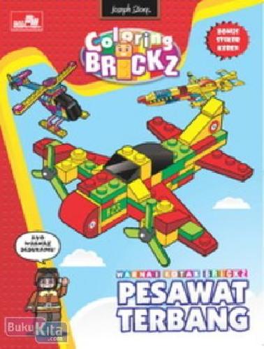 Cover Buku Coloring Brickz : Pesawat Terbang