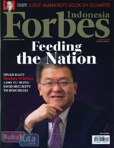 Cover Buku Majalah Forbes Indonesia Volume 3 Issue 8 - August 2012