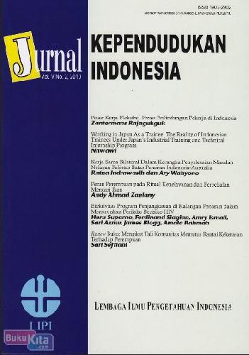 Cover Buku Jurnal Kependudukan Indonesia Vol V No 2 2010