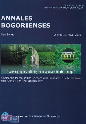 Cover Buku Annales Bogorienses Vol.14 No.1 2010