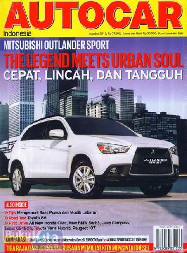 Cover Buku Majalah Autocar #147 - Agustus 2012