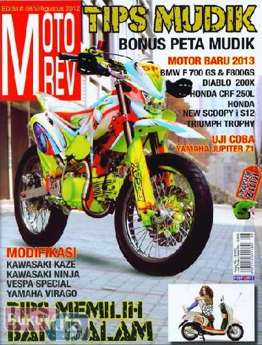 Cover Buku Majalah MOTOREV #08 - Agustus 2012