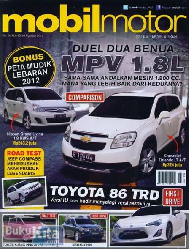 Cover Buku Majalah Mobil Motor No. 16 | 15 - 28 Agustus 2012