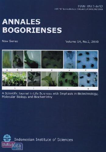 Cover Buku Annales Bogorienses Vol.14 No.2, 2010