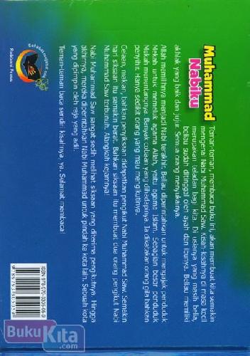 Cover Belakang Buku Muhammad Nabiku Jilid 1