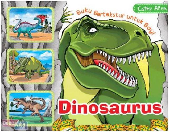 Cover Buku Buku Bertekstur Untuk Bayi : Dinosaurus