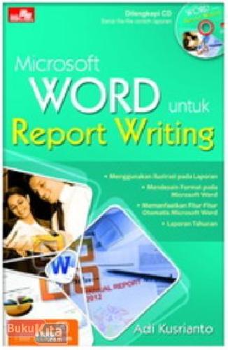 Cover Buku Microsoft Word untuk Report Writing