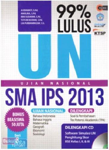 Cover Buku 99% Lulus UN SMA IPS 2013