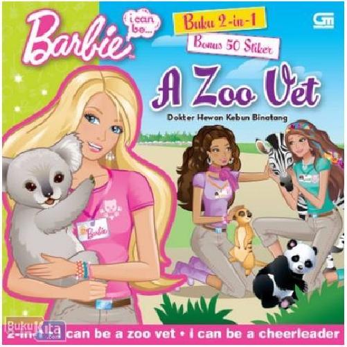 Cover Buku Barbie I Can Be 2-in-1 : Dokter Hewan Kebun Binatang dan Pemandu Sorak