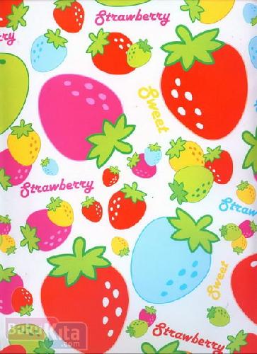 Cover Buku Kertas Kado : Strawberry