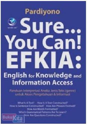 Cover Buku Sure... You Can! EFKIA : English for Knowledge and Information Access
