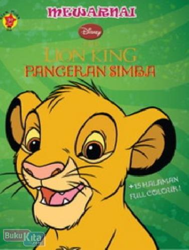 Cover Buku Mewarnai Lion King : Pangeran Simba