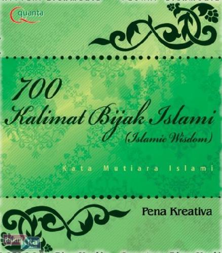 Cover Buku 700 Kalimat Bijak Islami (Islamic Wisdom)
